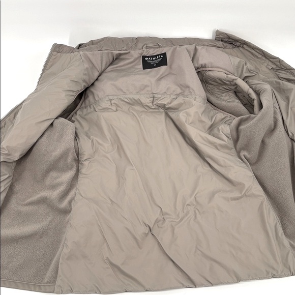 Athleta Women’s Rock Ridge Primaloft Taupe 3X Hooded Jacket - Picture 10 of 15